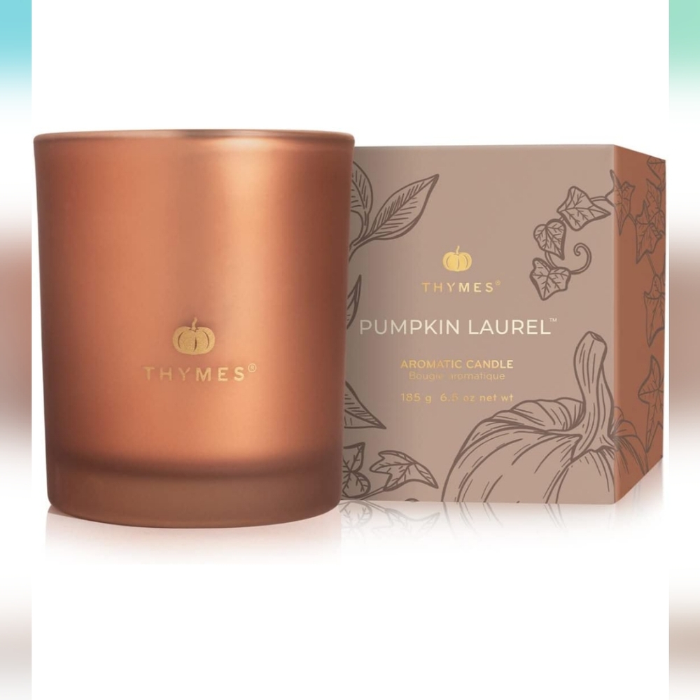 Thymes Pumpkin Laurel Candle - 6.5 Oz